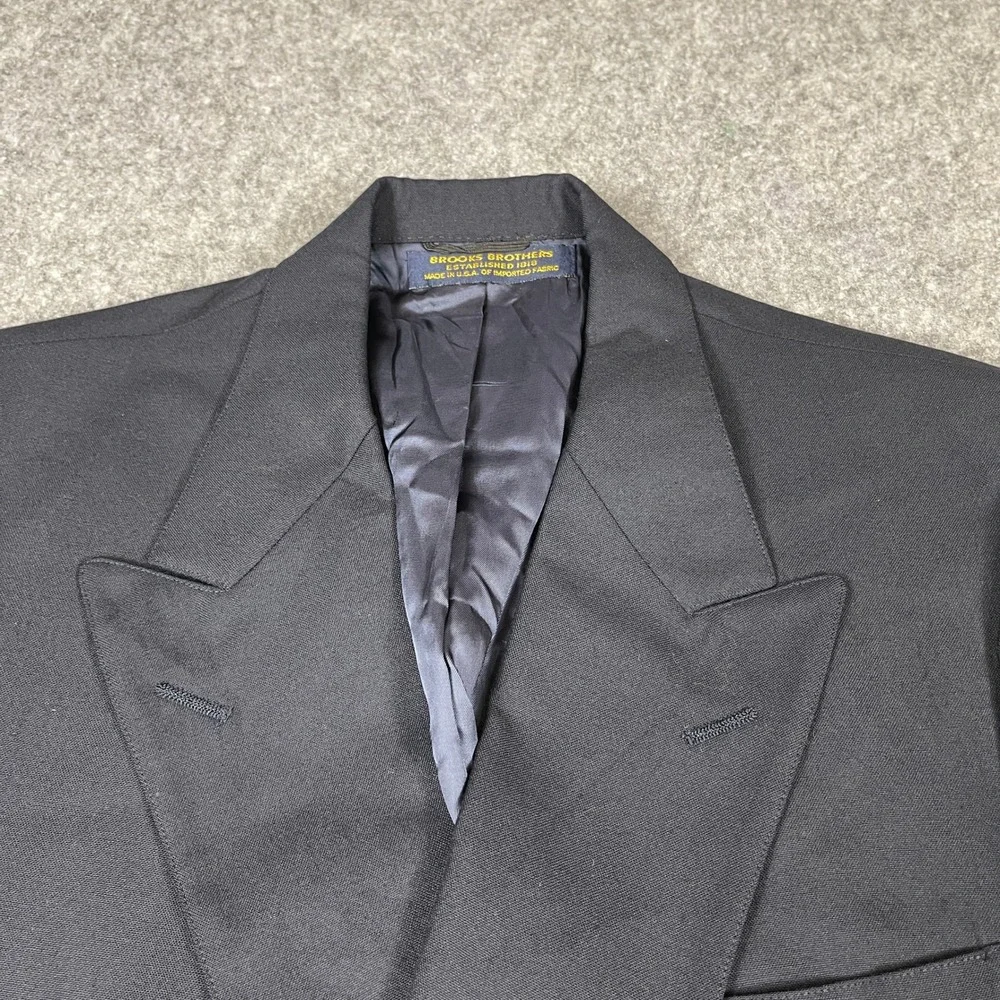 VTG Brooks Brothers Merion Golf Club Double Breasted Blazer Gold Button USA 41R